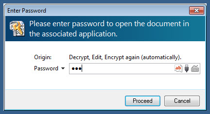 decrypt, edit and encrypt again